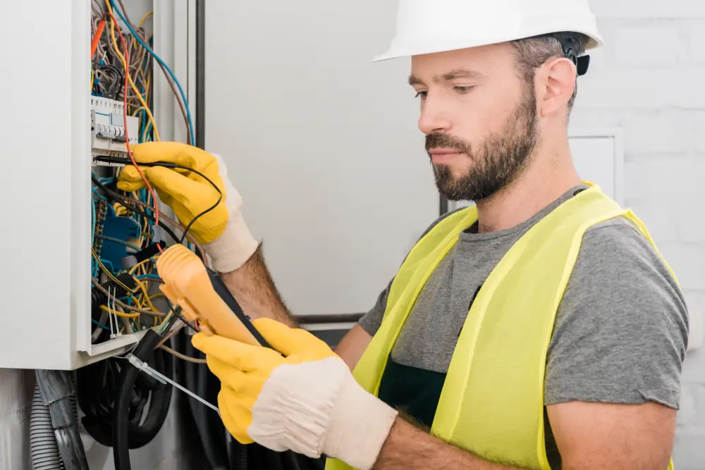 Stay Safe, Stay Powered: Why Professional Electrical Services Are Crucial for Your Safety - Electrician working on a fuse box